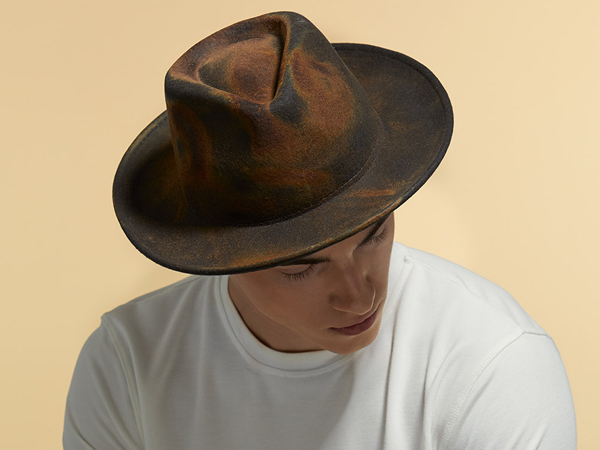 Brown Felt Winter Hat| Shenor Collections