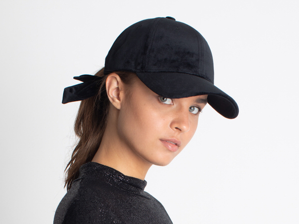 Black Velvet Cap - Justine hats