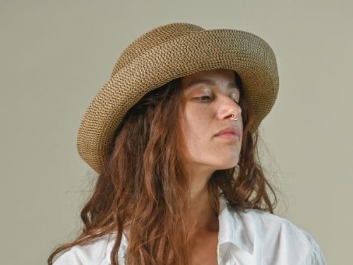 Spotted Japanese Braid Hat